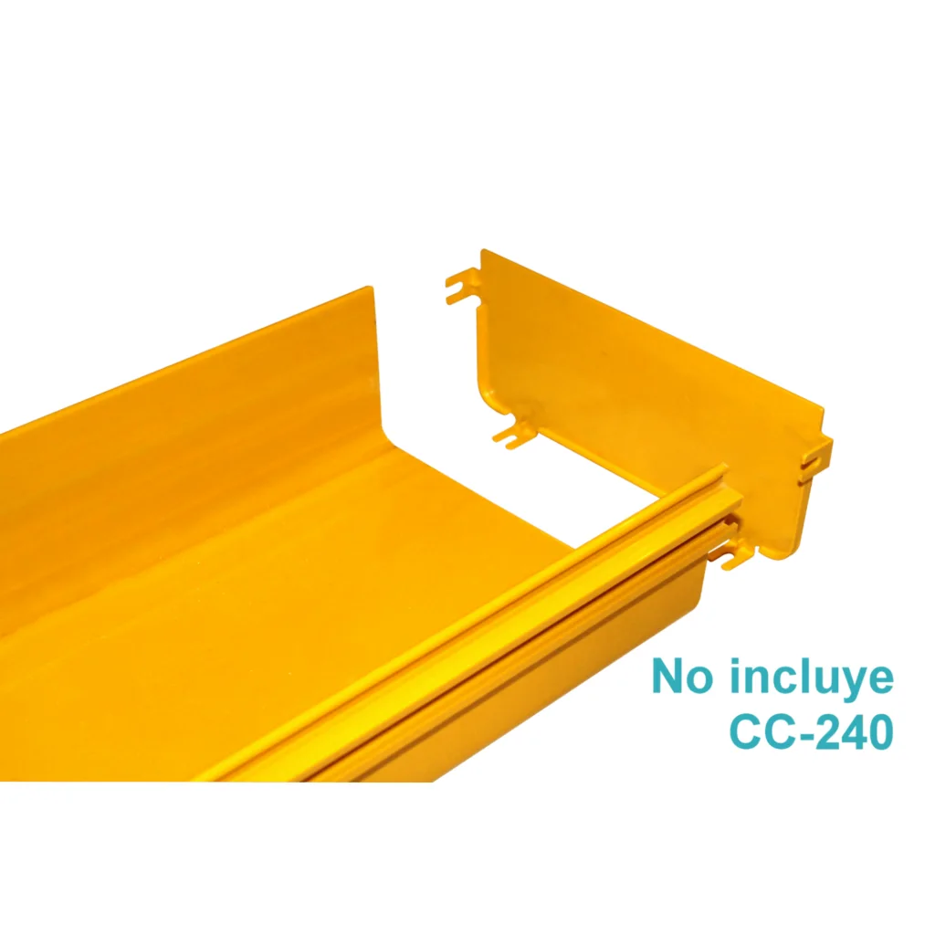 Imagen 3 de 240x100mm Tapa Final Amarilla PC+ABS LSZH Hembra req/CC-240