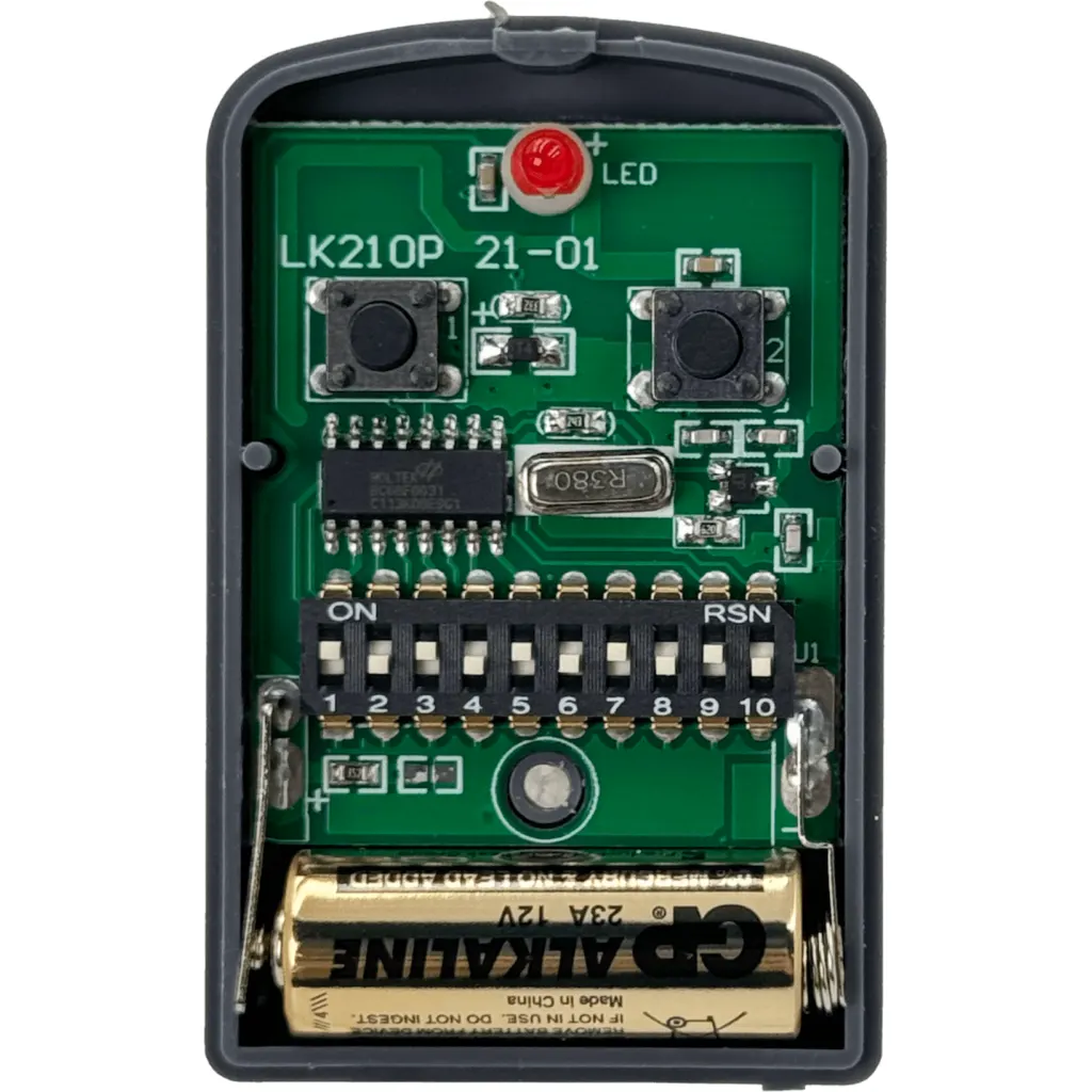 Imagen 2 de GARRISON 1-Canal 10-Bit 60mt inc/23A Transmisor ControlRemoto LK102P