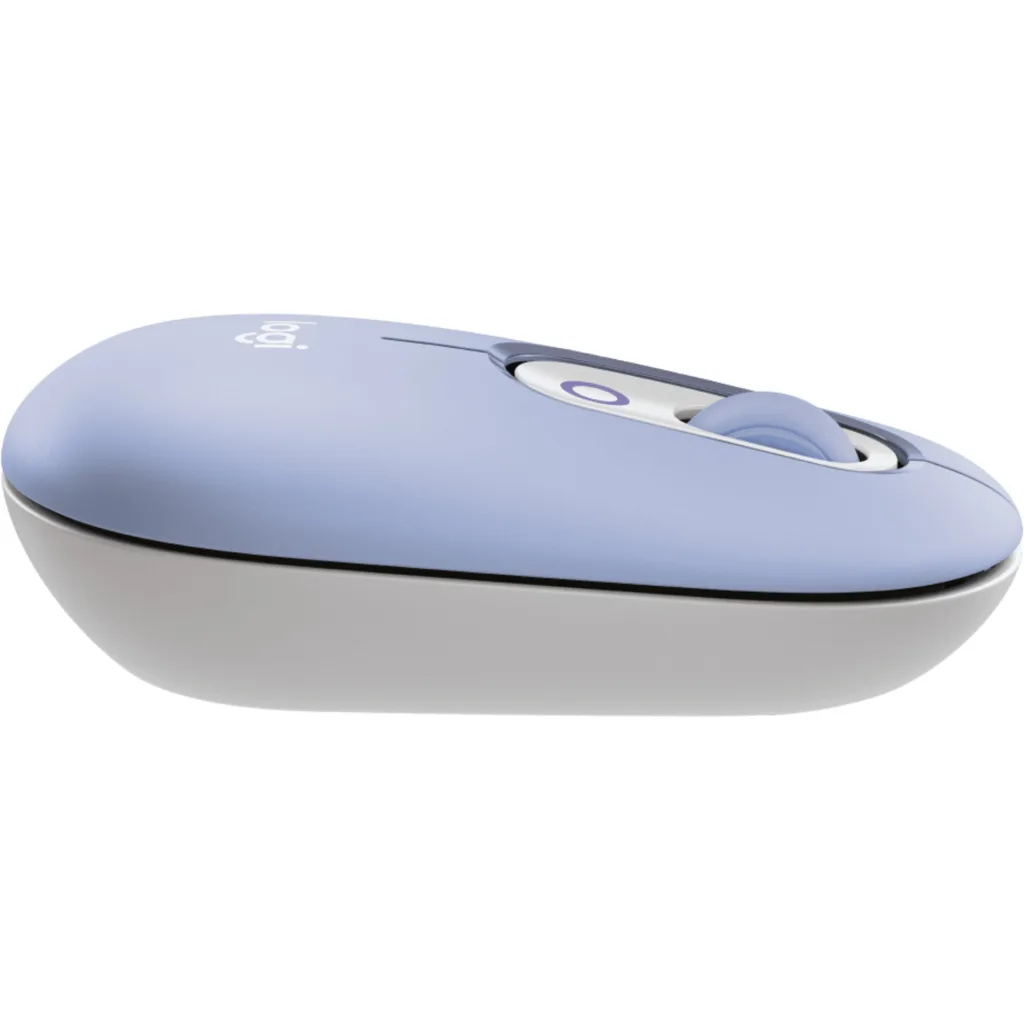 Imagen 4 de Kit Teclado Mouse Logitech Pop Icon Conectividad Inalámbrica BT Lila/Blanco