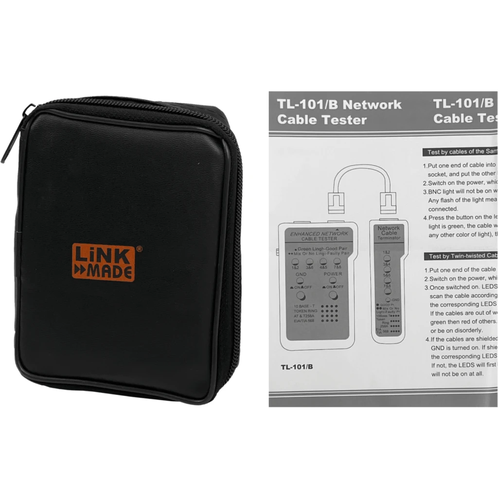 Imagen 2 de Tester Linkmade TL-101 Red Taiwan RJ45  s/bateria 9v