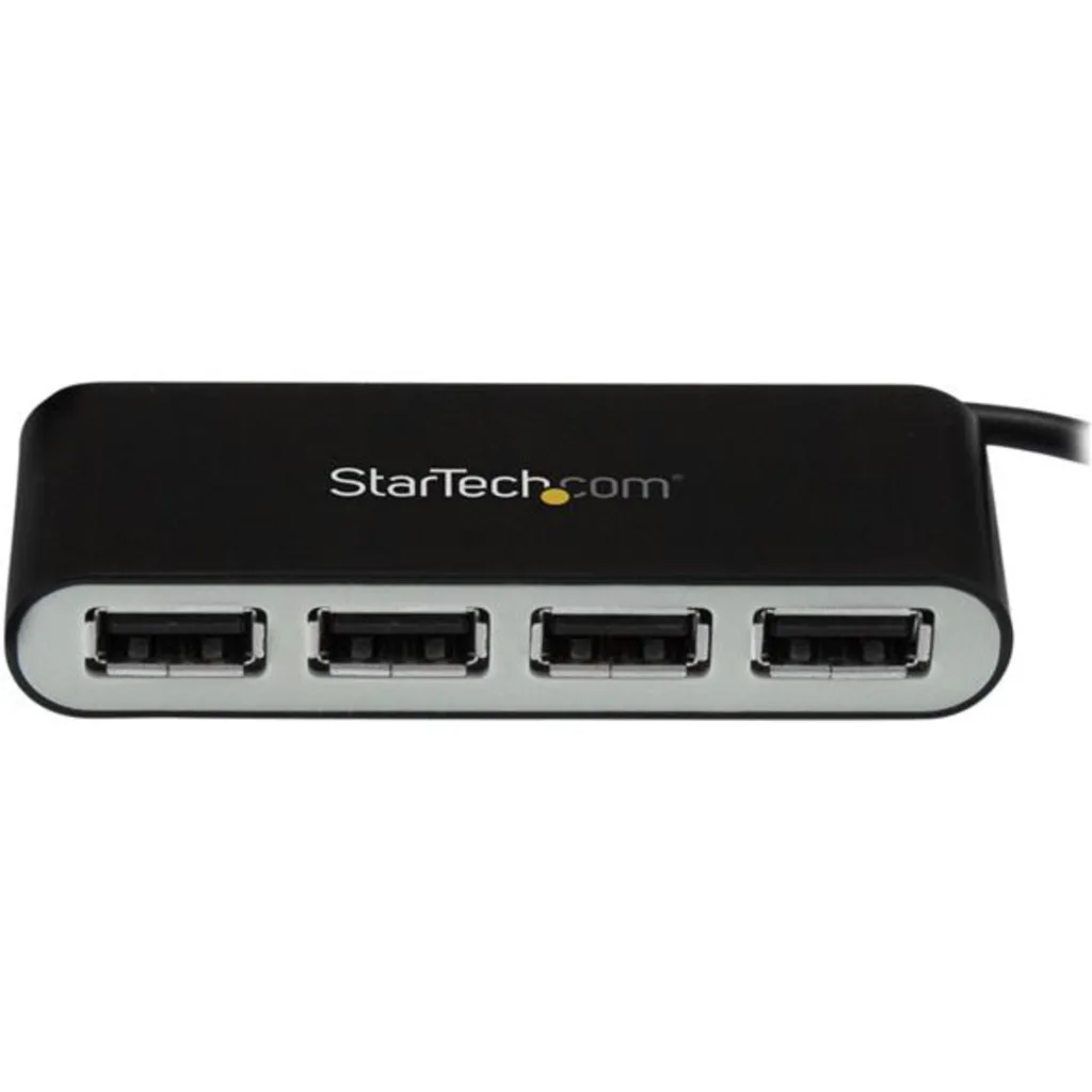 Imagen 2 de HUB StarTech Portátil USB 2.0 de 4 puertos con Cable Integrado Color Negro