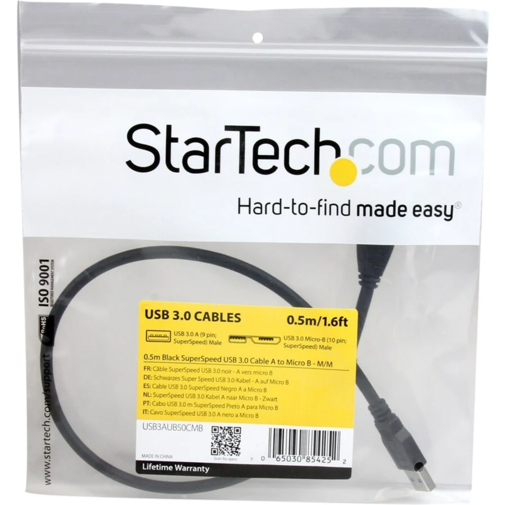 Imagen 3 de Cable USB Tipo-A Macho a Micro USB Tipo-B Macho 50cm - StarTech
