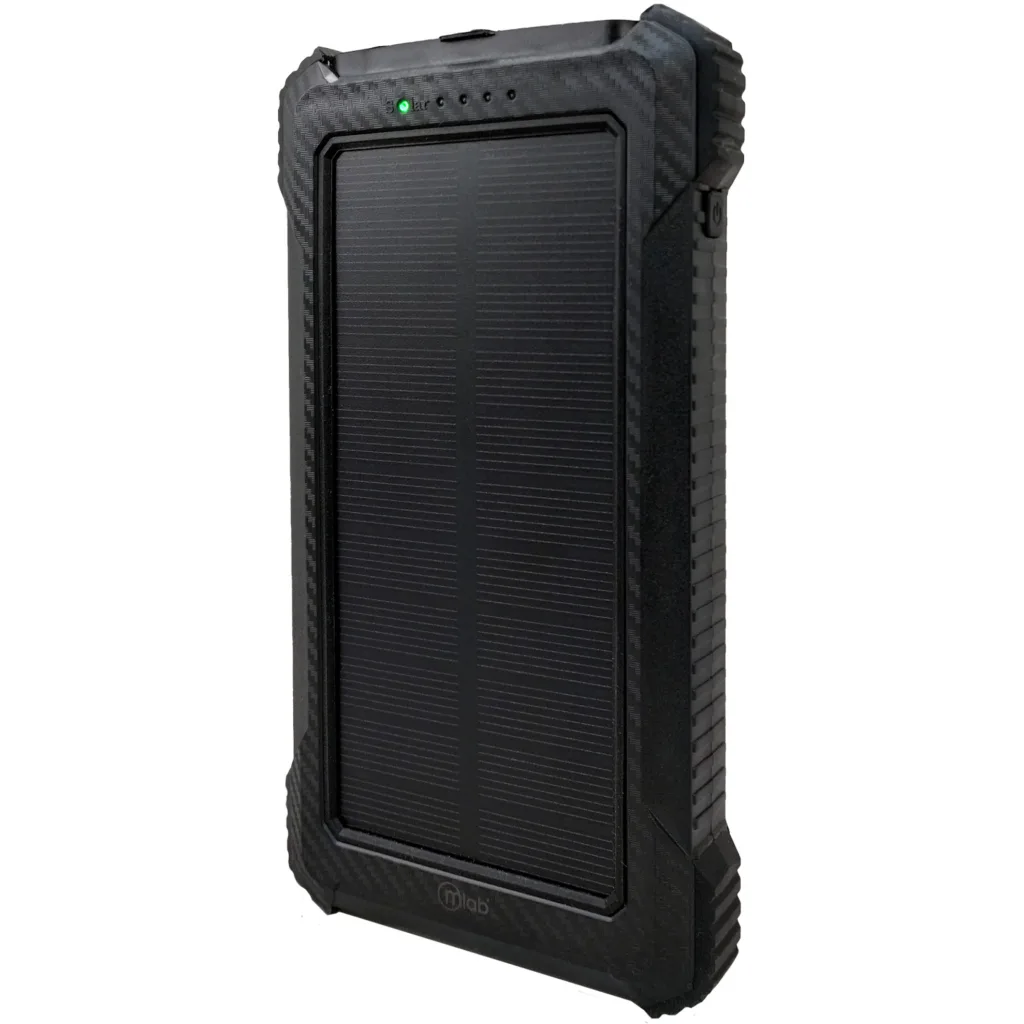MLAB POWERBANK SOLAR 10.000mAh CARGADOR PORTATIL ENERGY SOLAR LIGHT 5 EN 1