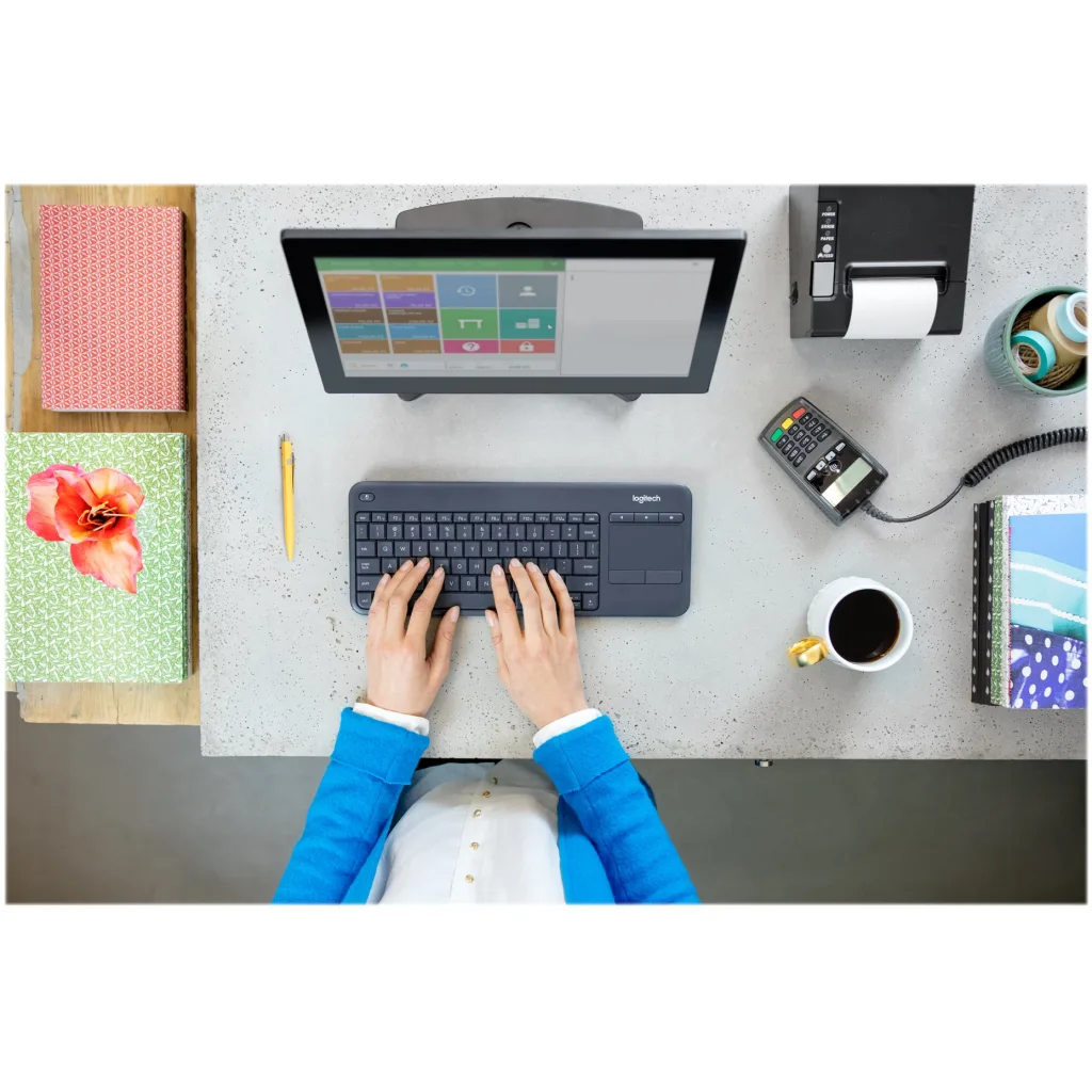Imagen 5 de Teclado inalámbrico TouchPad Inalámbrico Logitech K400 PLUS Español