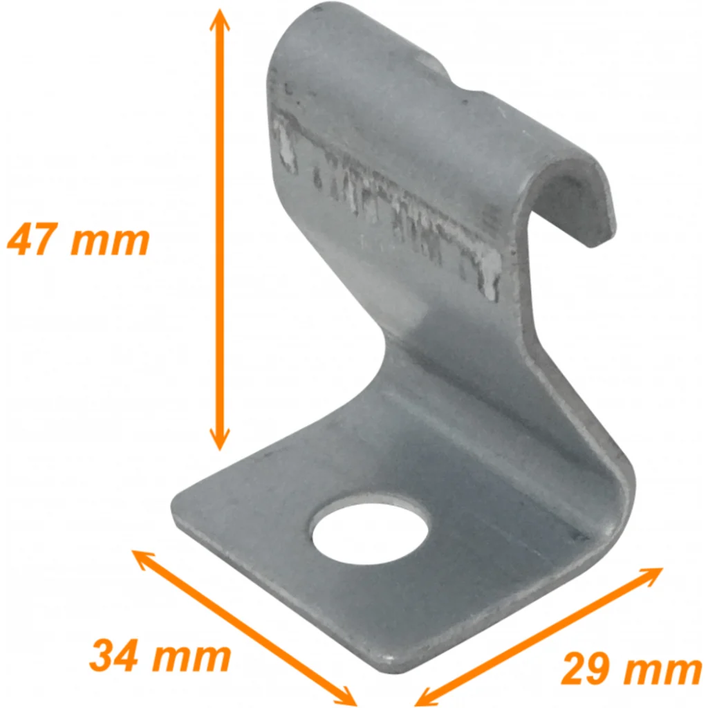 Imagen 3 de LINKCHIP Colgador Lateral Unit. p/Escalerilla Canasto Malla Hilo 3-7mm