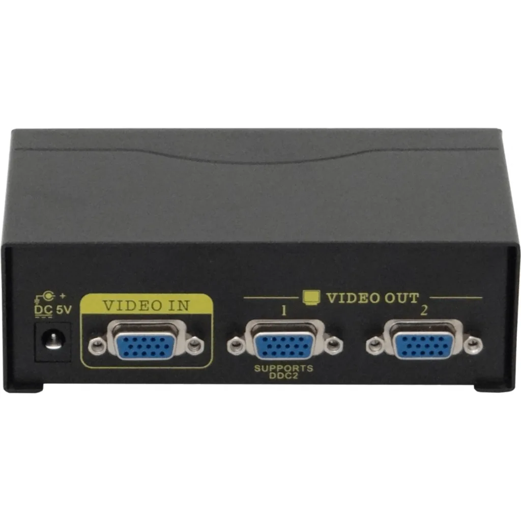 VGA-2502 Video Splitter 2-VGA-H 1-VGA-M 250MHz inc-9V/1A