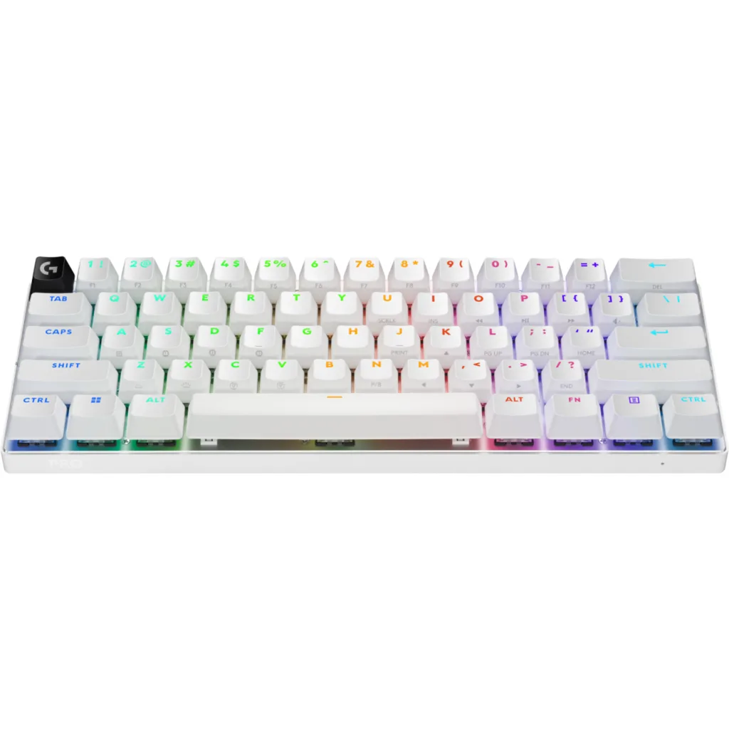 Imagen 1 de Teclado Gamer Inalámbrico Logitech PRO X60 Inglés Switch Táctil RGB Blanco