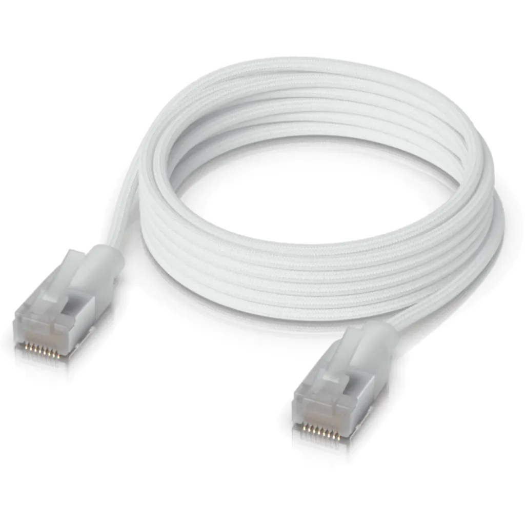 Imagen 4 de UI 2mt Cable Etherlighting Blanco Cat6a UACC-CABLE-PATCH-EL-C6A-2M-W