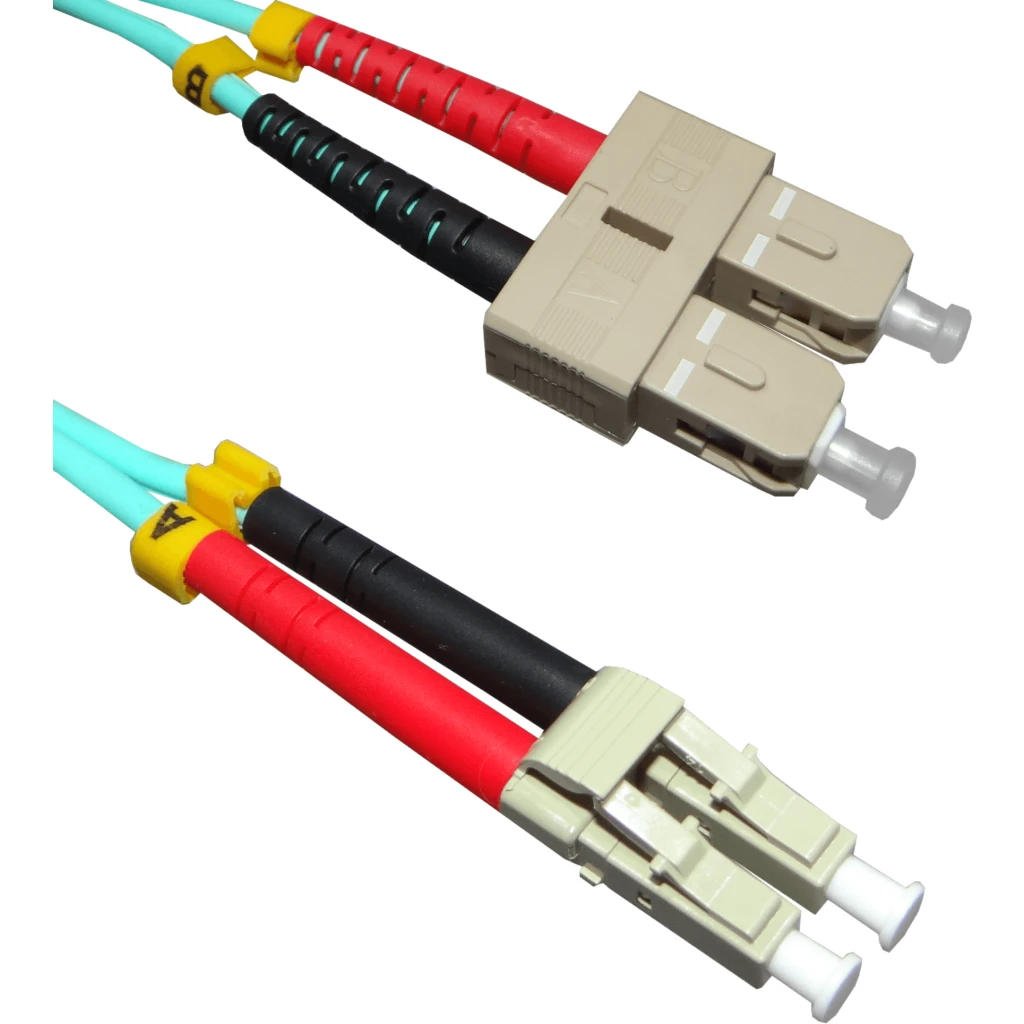 Imagen 1 de 3MT LC-SC OM3 MULTIMODO MM DUPLEX JUMPER FIBRA 50/125UM