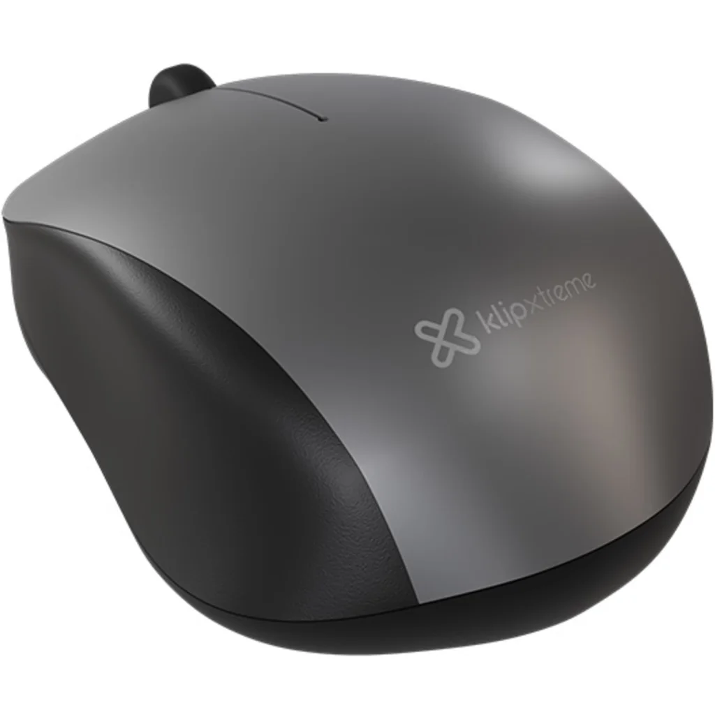 Imagen 2 de Mouse Inalámbrico KlipX KMB-001GR, Óptico 1600dpi 3 Btns Bluetooth5.0 Negro Gris