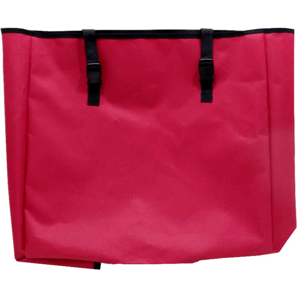 Imagen 6 de Carro Arrastre Manual Metal Tela-Rojo Plegable 4-Ruedas 70kg