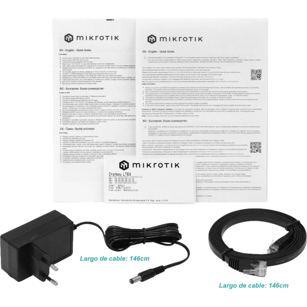 Imagen 5 de MIKROTIK 5-1000 1-Sim USB 2,4/5GHz inc-24V D53G-5HacD2HnD-TC&FG621-EA