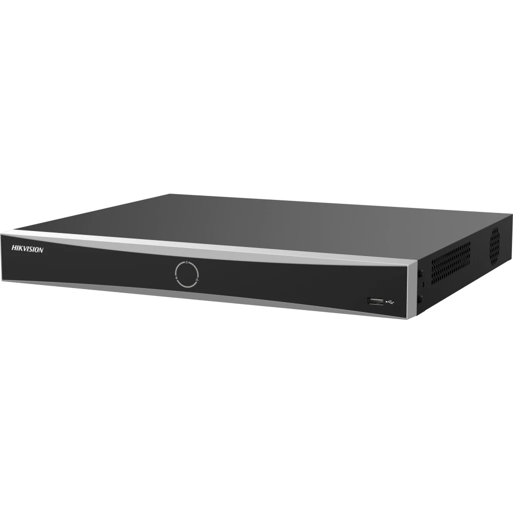Imagen 0 de NVR Hikvision 8ch POE Capacidad 2HDD AcuSense 80Mbps 4K H265