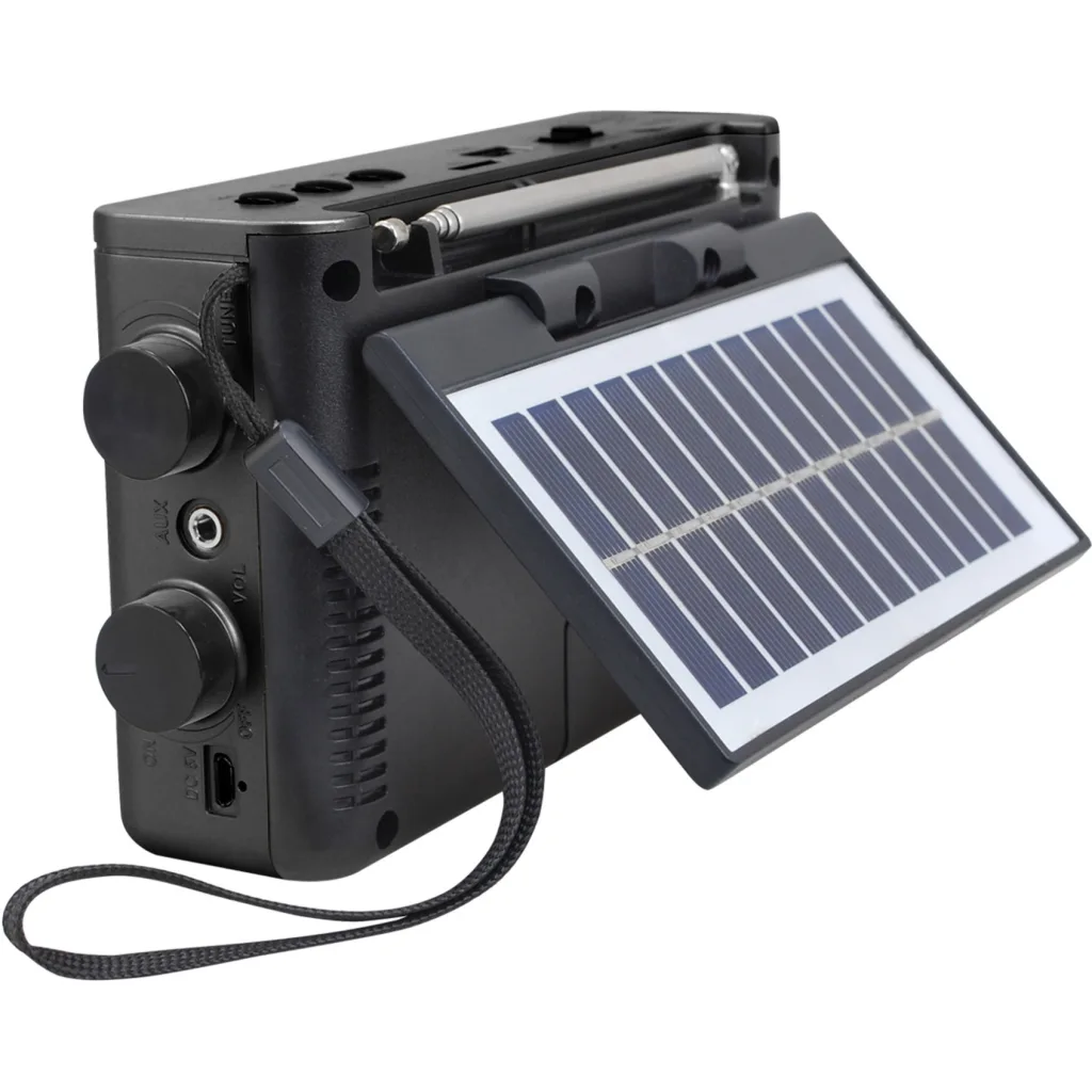 Imagen 1 de MLAB RADIO RETRO SOLAR SUNSHINE-LIGHT BLACK