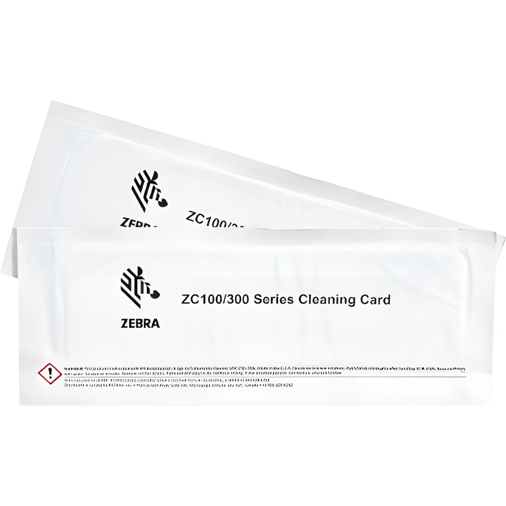 ZEBRACARD,CLEANING CARD KIT,ZC 100/300,2 CARDS. TARJETAS DE LIMPIEZA