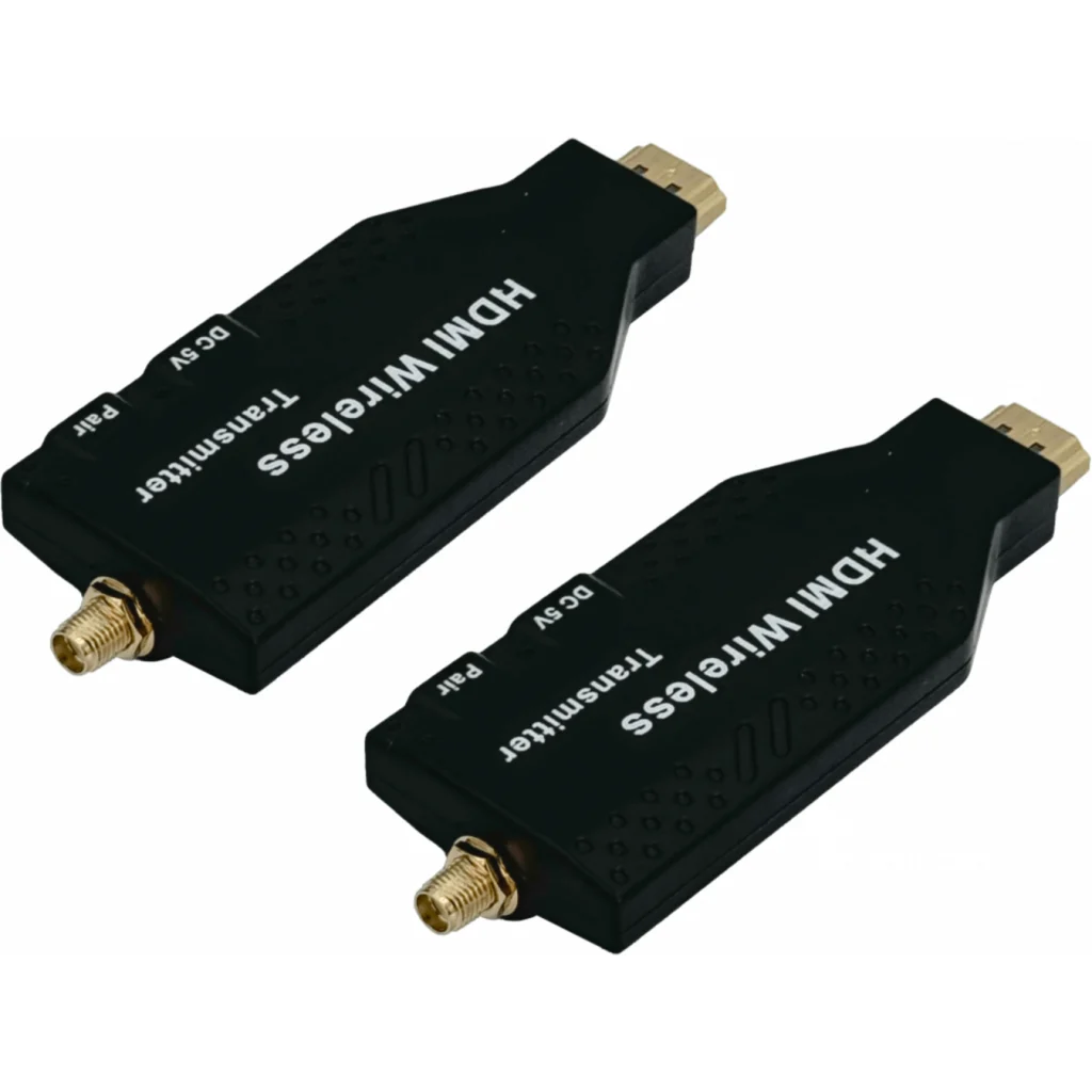 KIT HDMI INALAMBRICO HD HDMI-HDMI ANT-DESMONTABLES 50MT 5,8GHZ
