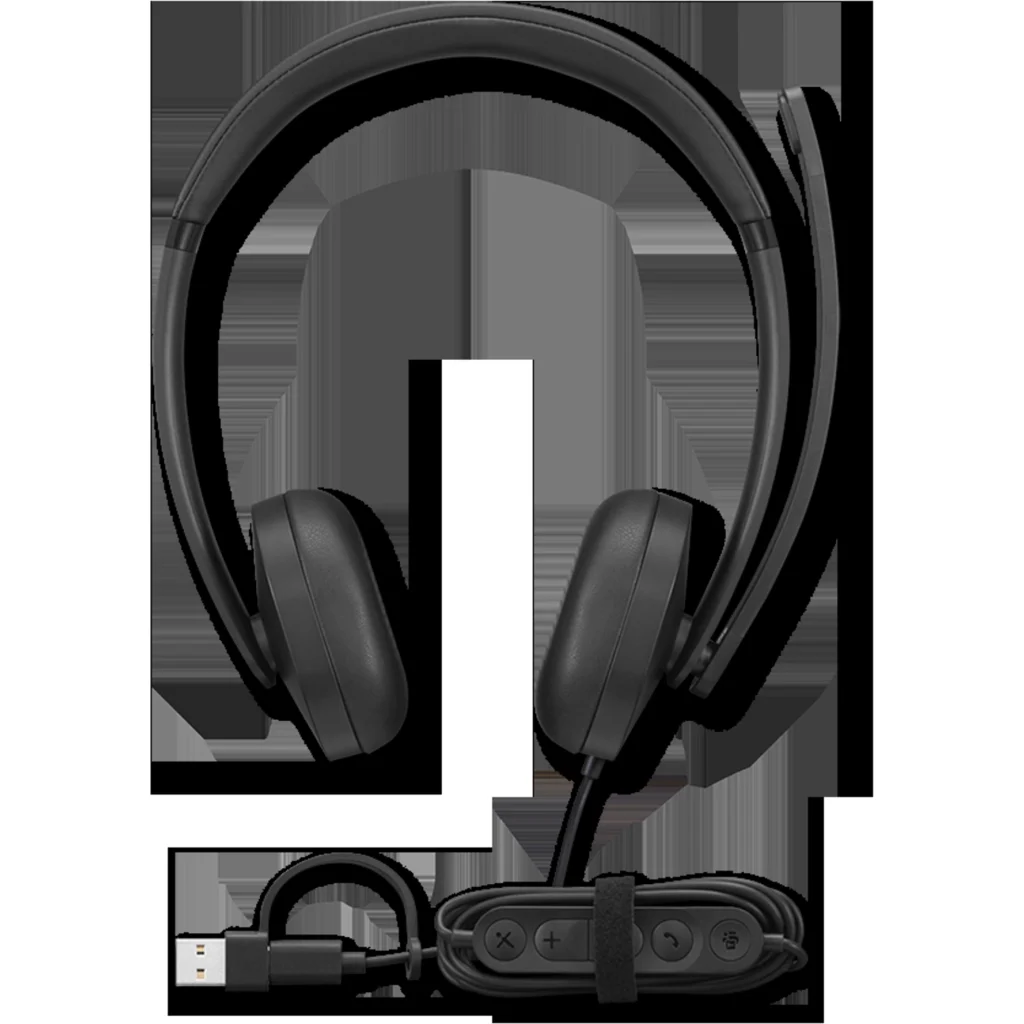 Imagen 1 de Audífonos Alámbricos Lenovo Wired VoIP Headset 5000, para teams