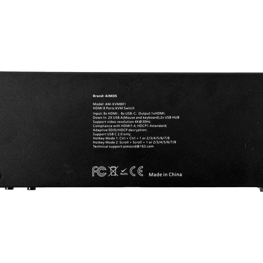 Imagen 1 de KVM Generico 8-HDMI-USB Req. Cable, 2-USB2.0-AH inc-12V LAN IR-Ctrl 3,5mm