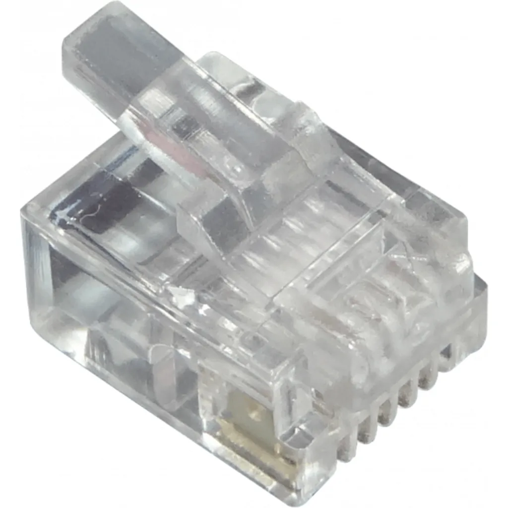 GENERIC RJ12 MACHO CONECT CRIMPEABLE 10 UNIDADES