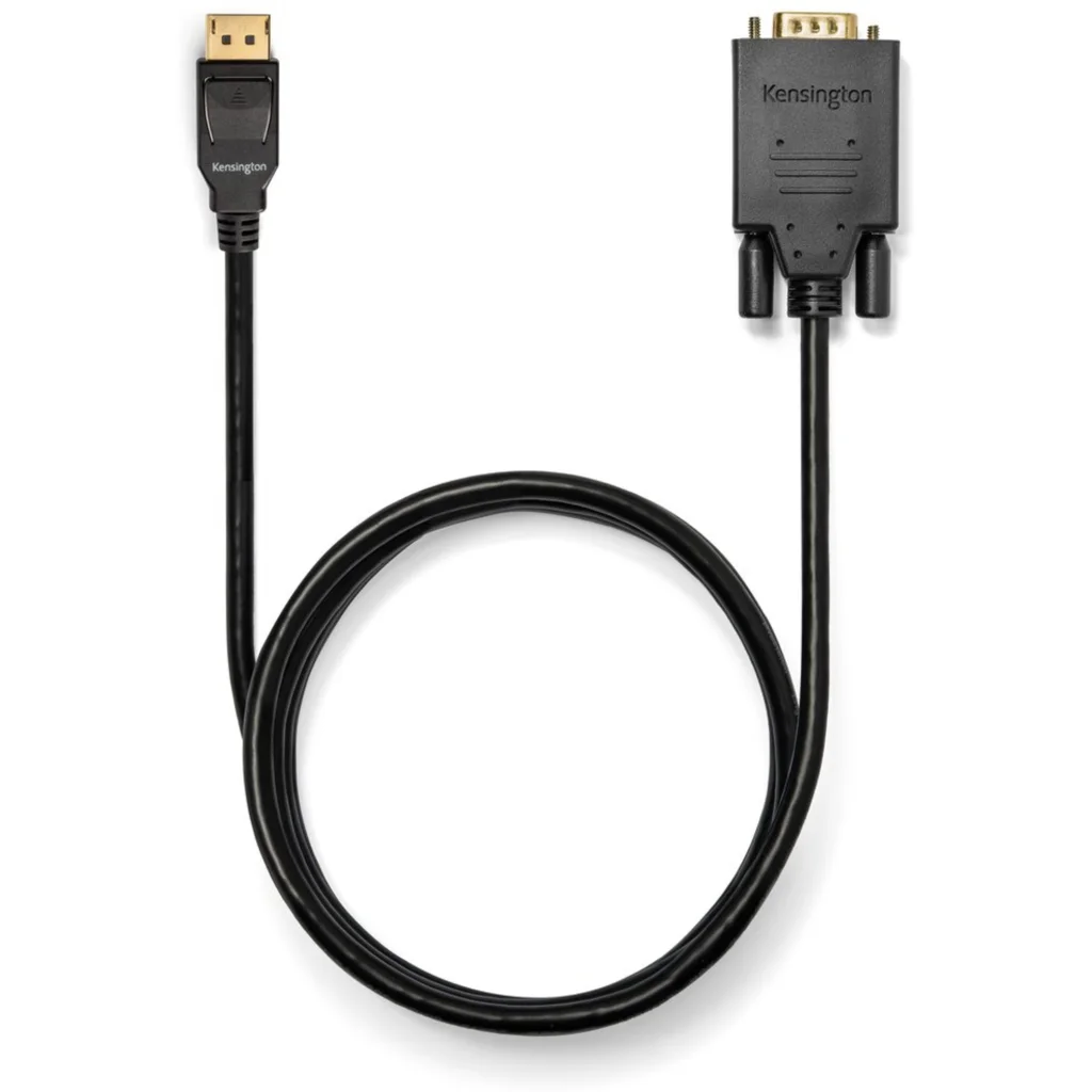 Imagen 3 de Cable Adaptador DisplayPort a VGA M/M hasta 1080p 1.8mts Negro KENSINGTON