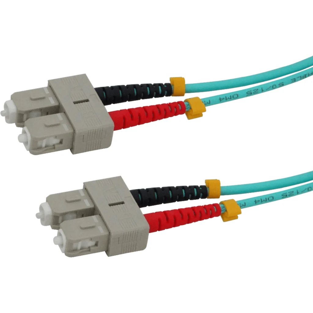 Imagen 1 de LSZH 3mt SC-SC OM4 MultiModo MM Duplex Jumper Fibra 50/125um 3,0mm