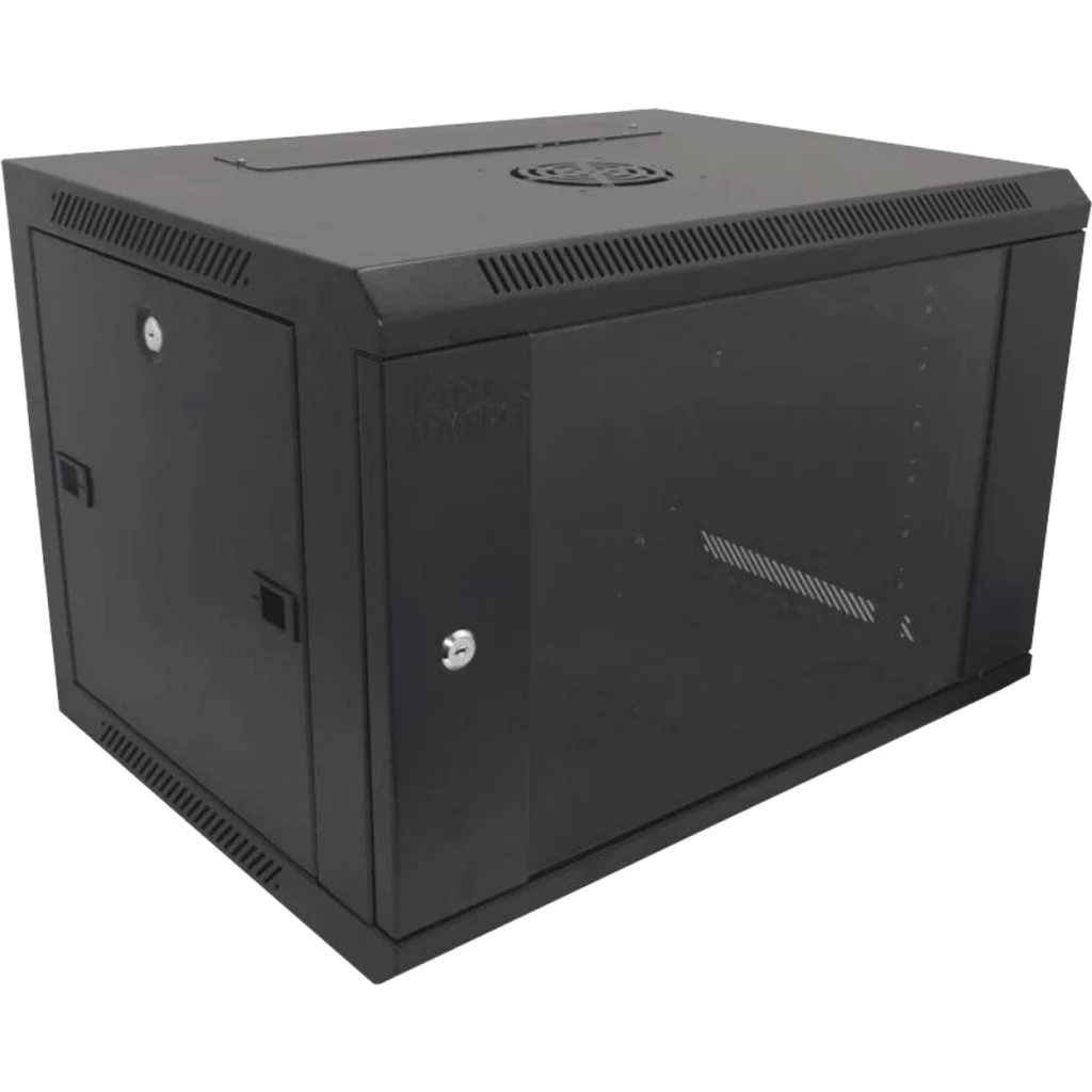 Imagen 3 de LINKMADE 45CM-FONDO 7U GABINETE RACK PARED NEGRO