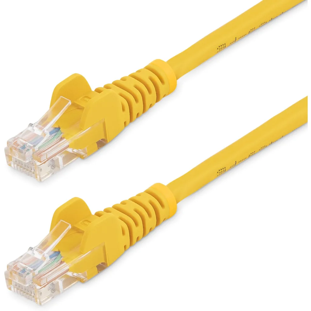 5m Yellow Snagless Cat5e Patch Cable
