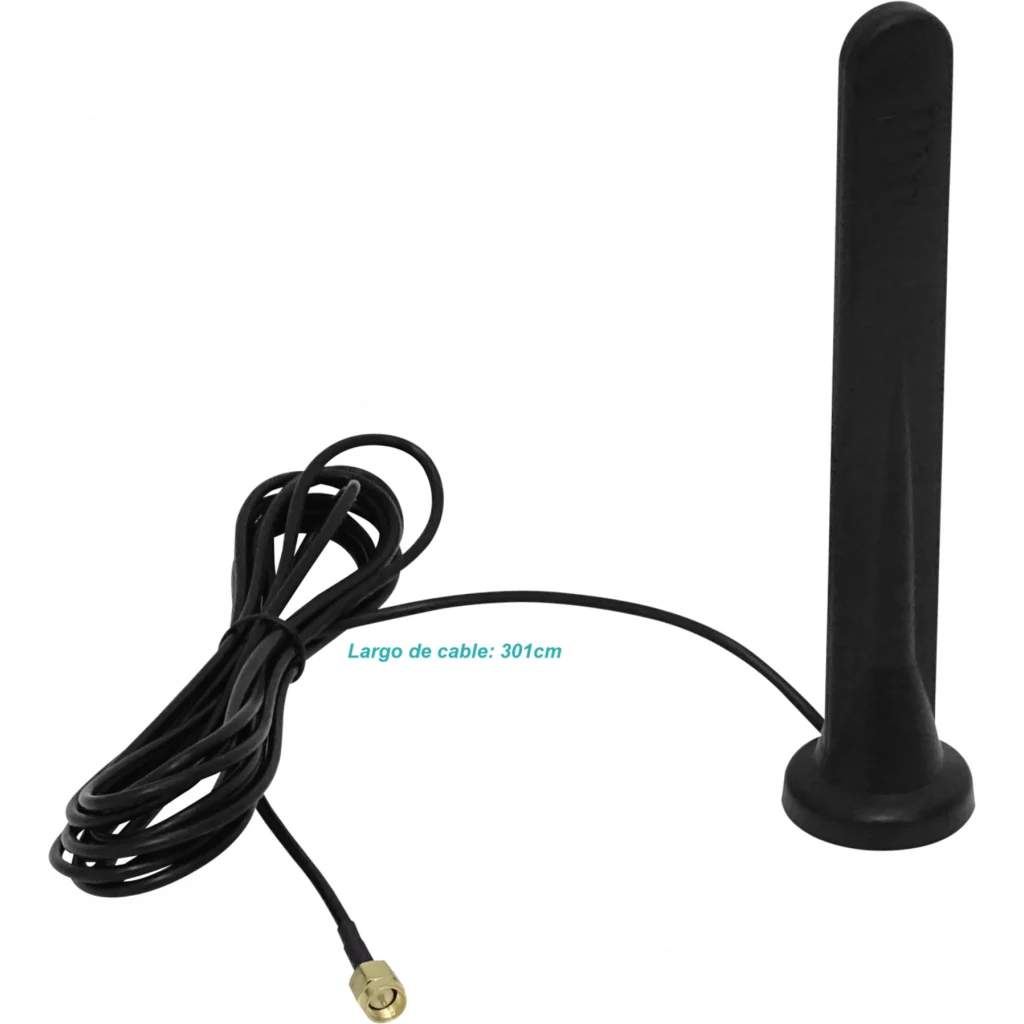 Omni 600-6000mhz 5G/LTE .SMA-M Antena 16cm BaseMagnetic 15dBi Cable3mt