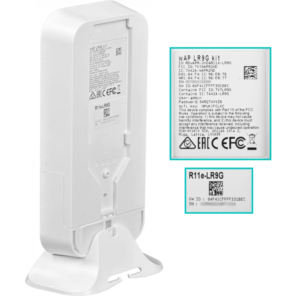 MIKROTIK Lora 902-928MHz 1-Sim u.FL Ext 2,4GHz 22dBm 2x2-2dBi 1-100