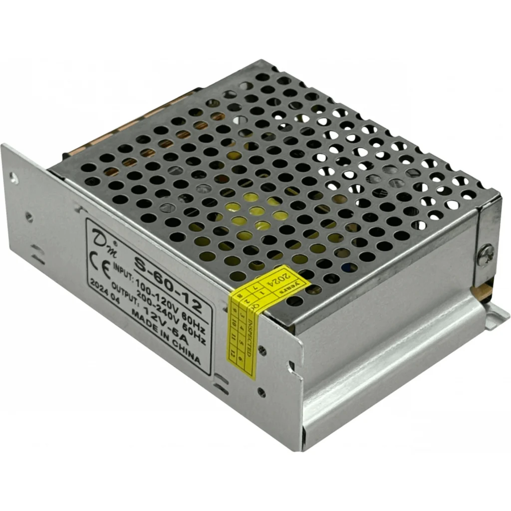 Imagen 3 de 12VDC 5A 60W Open-Frame Fuente Poder Interior IP20 Ajustable 100-240V