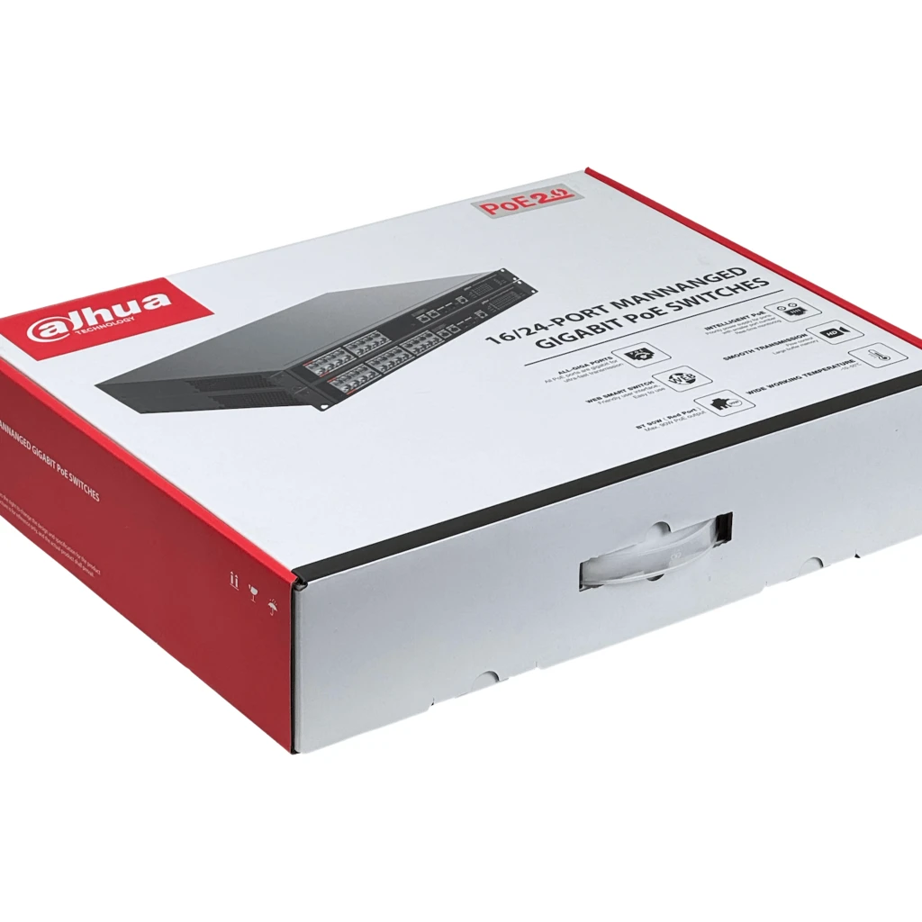 Imagen 2 de DAHUA 18-1000(16-Poe-af/at/bt) 2-SFP 190W L2 Console Switch Admin Rack