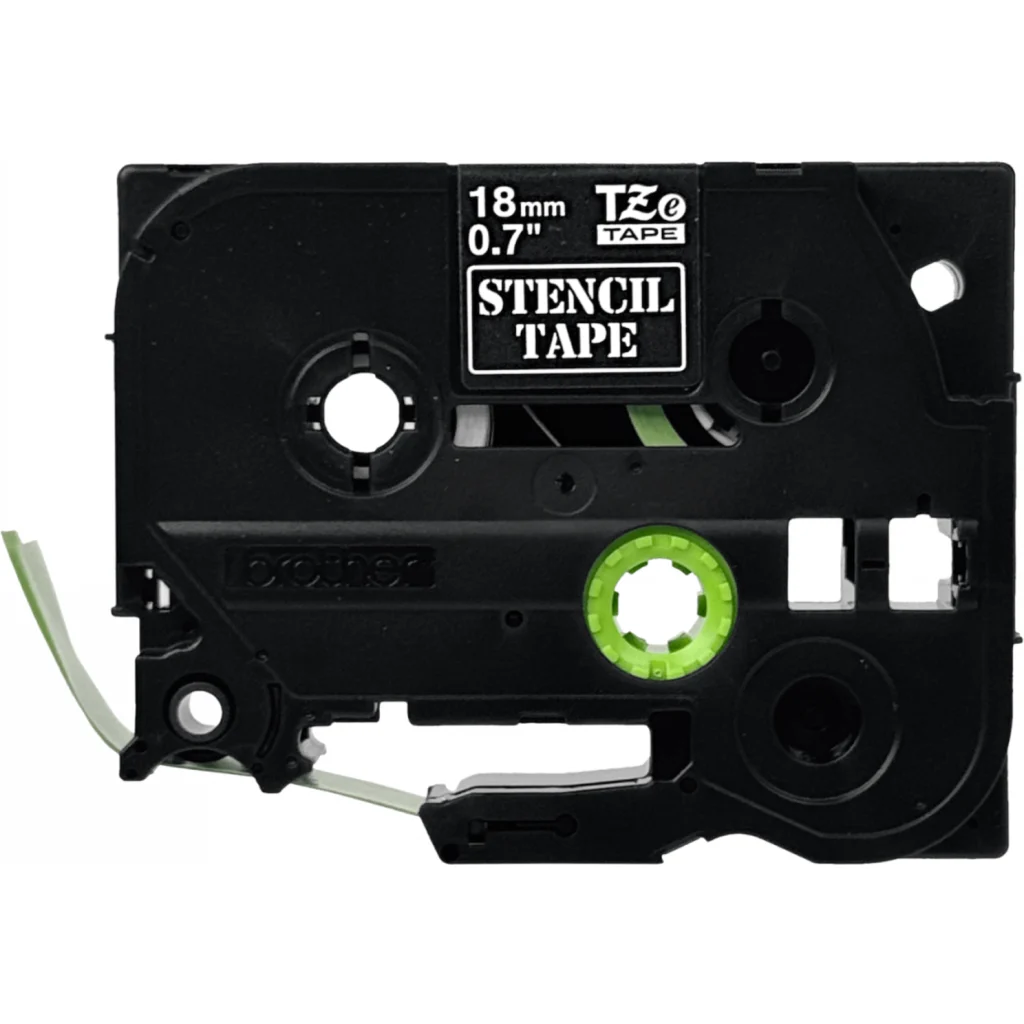Imagen 1 de BROTHER 18mm Stencil Cinta 3mt p/PT-E300VP/D600/E550