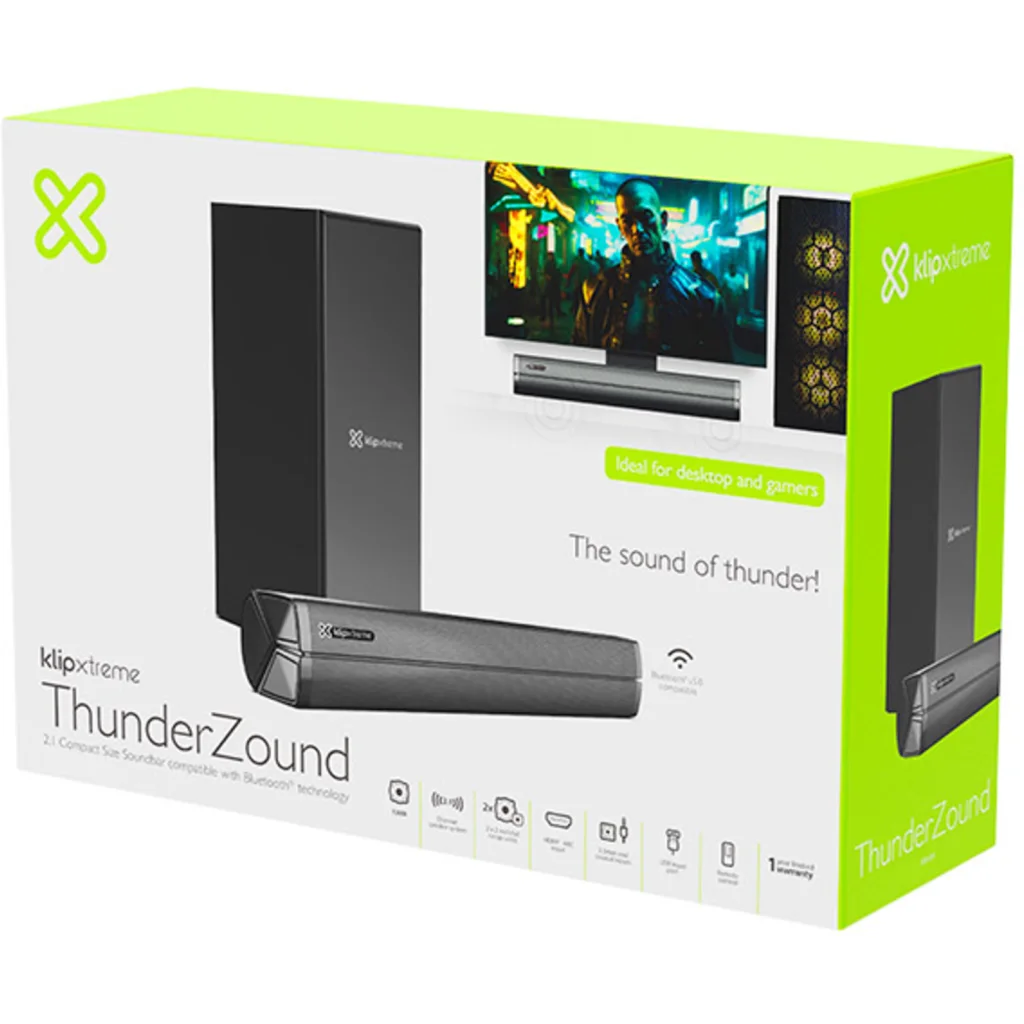 Imagen 5 de Klip Xtreme KSB-050 - Sound bar - Black - Compact Size