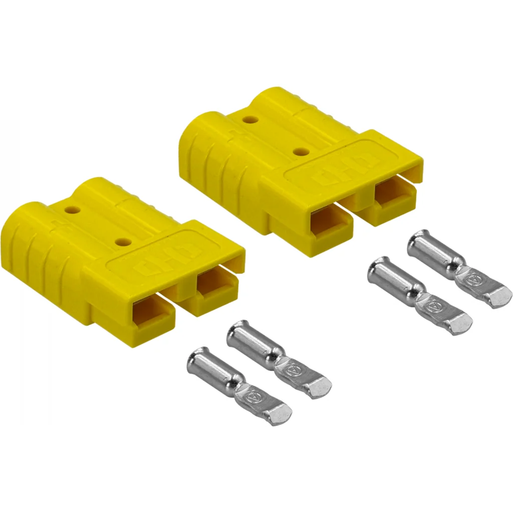 Imagen 2 de 50A 6mm 2-un Amarillo Anderson SB50 Enchufe Terminal Conector Volante