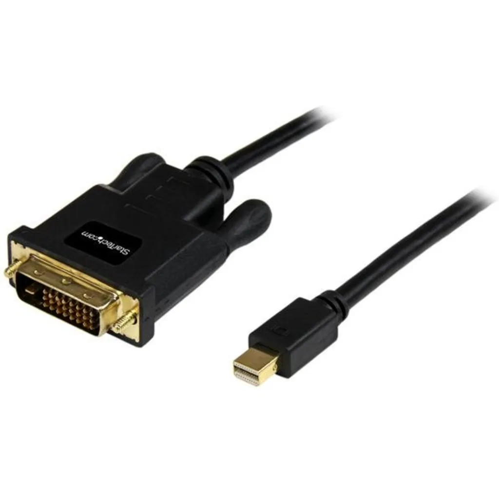 Cable Adaptador Mini DisplayPort a DVI-D M/M 1920*1200 91cm 3ft Pasivo Negro