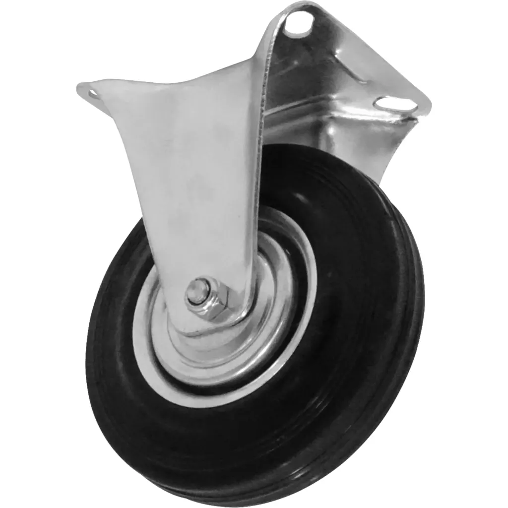 Rueda 5-pulgadas Fija Negra Soporta-125Kg 85x100x155mm