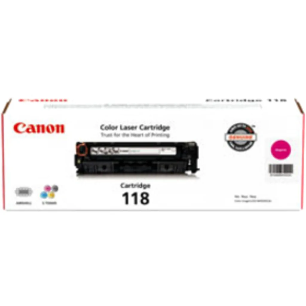 Cartridge Canon 118 Magenta para LBP7200Cdn MF8350Cdn MF8380Cdw 2900Pág