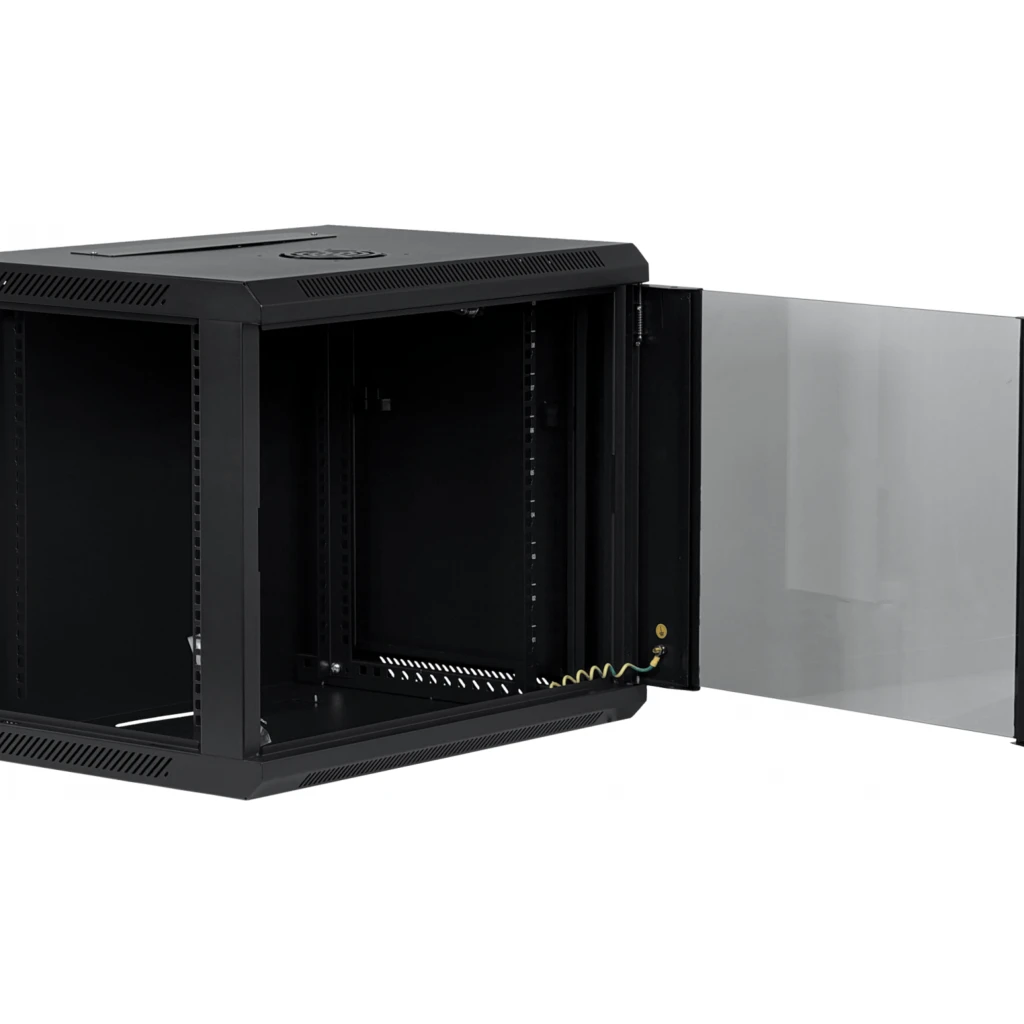 Imagen 4 de Gabinete Muro LINKMADE 45CM-FONDO 9U RACK PARED NEGRO