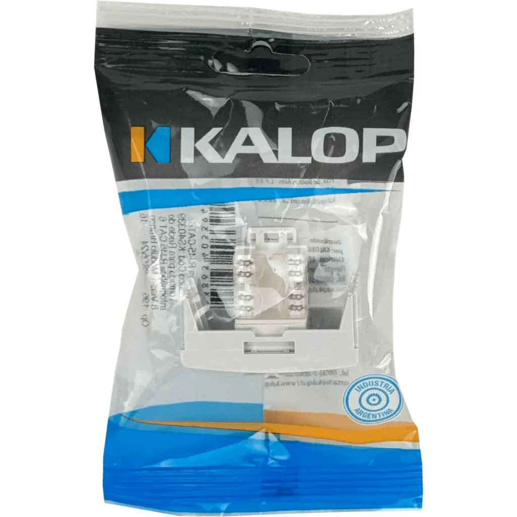 Imagen 5 de KALOP Blanco Cat6 RJ45 8P8C inc-Keyston AutoPunch req-Bastidor KL40339