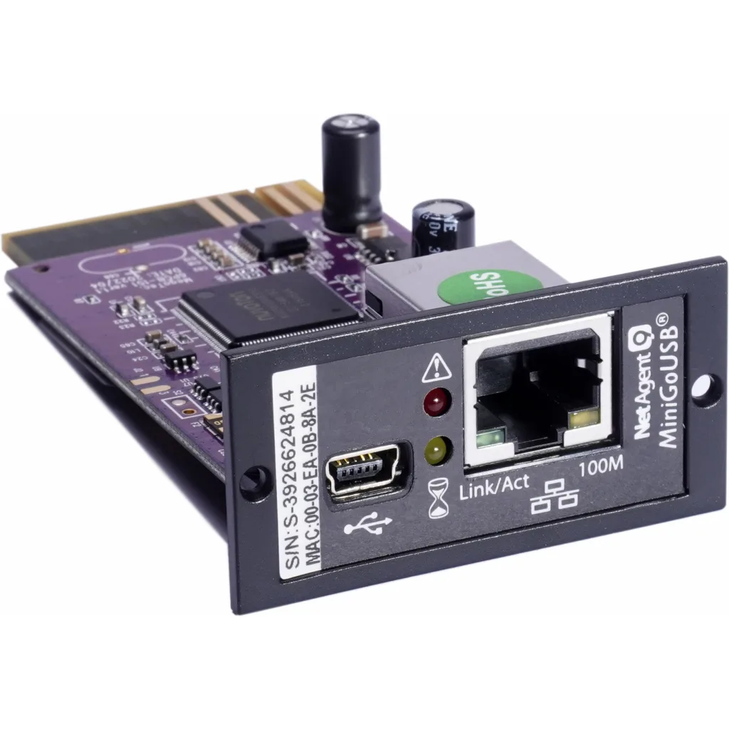 Tarjeta de Monitoreo SNMP Enersafe Mini Violeta 