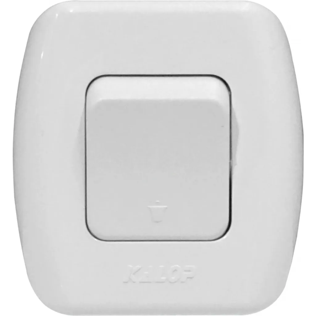 Imagen 2 de KALOP Interruptor Pulsador Blanco Switch Tekna KS39657
