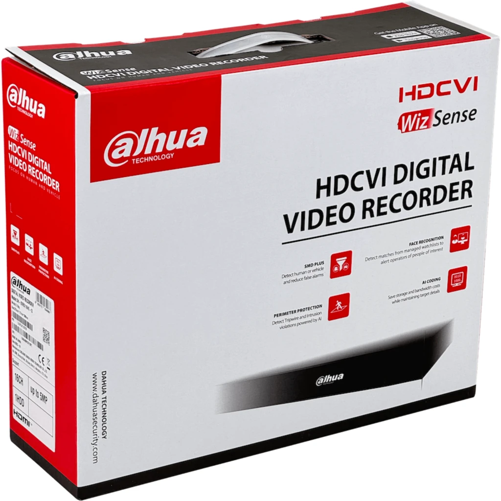 Imagen 4 de DAHUA XVR 16-BNC 5MP 1xSATA16TB LAN HDMI VGA USB RS485 Alarma WizSense