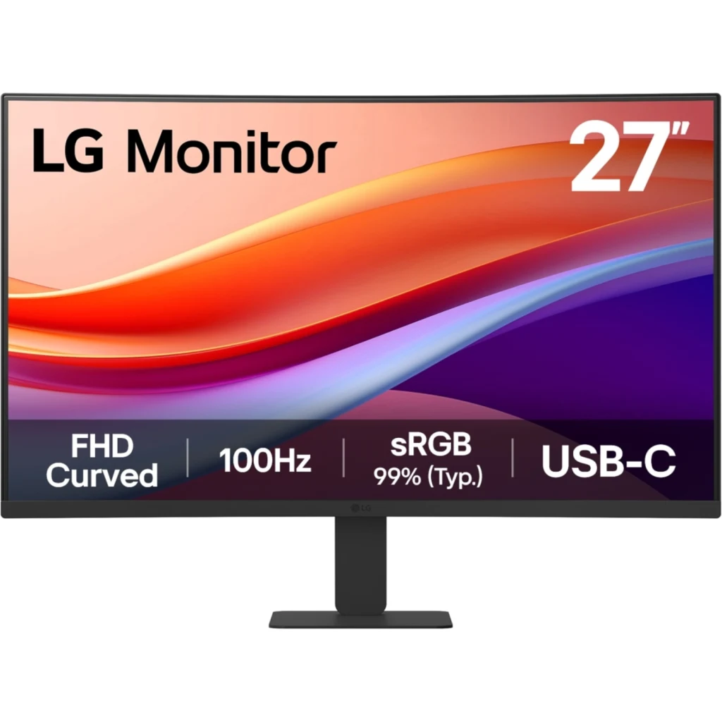 Monitor Curvo LG 27U421A-B 27"" FHD 1920*1080 VA HDMI USB-C 100Hz 5ms (GtG)