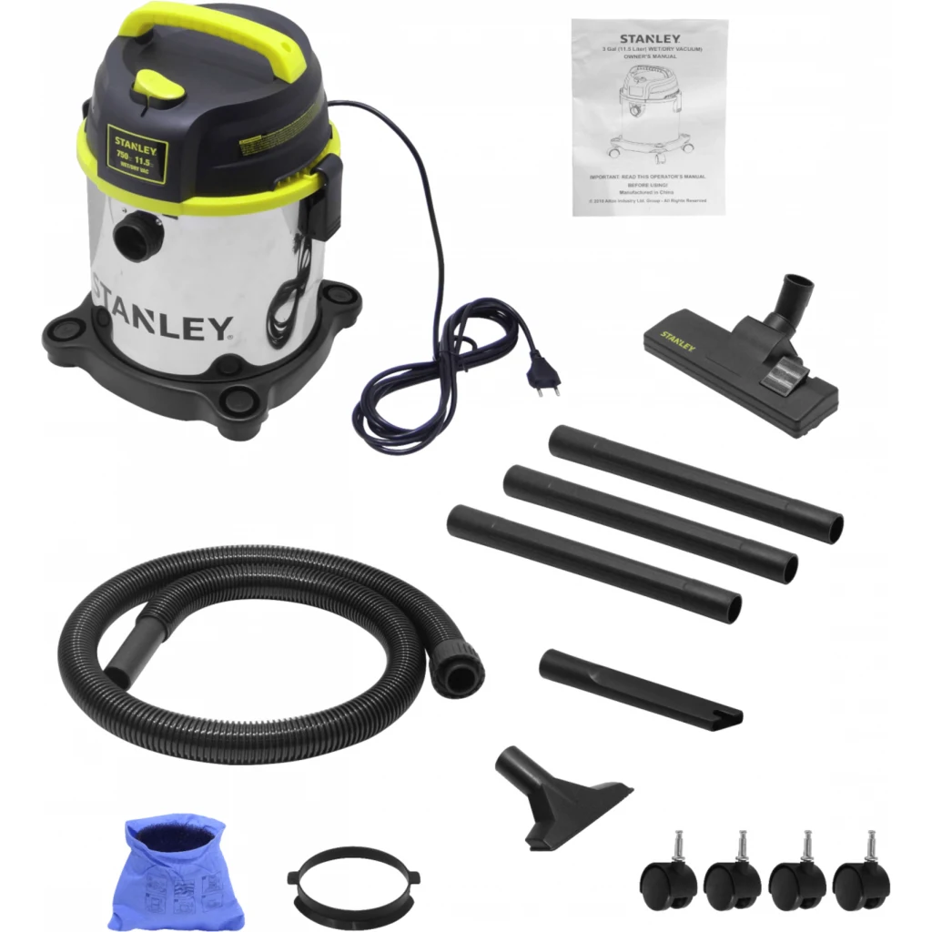 Imagen 2 de STANLEY 750W Seco Mojado 11,5-Litros 4,0HP 220V-3,6mts IPX4 Aspiradora