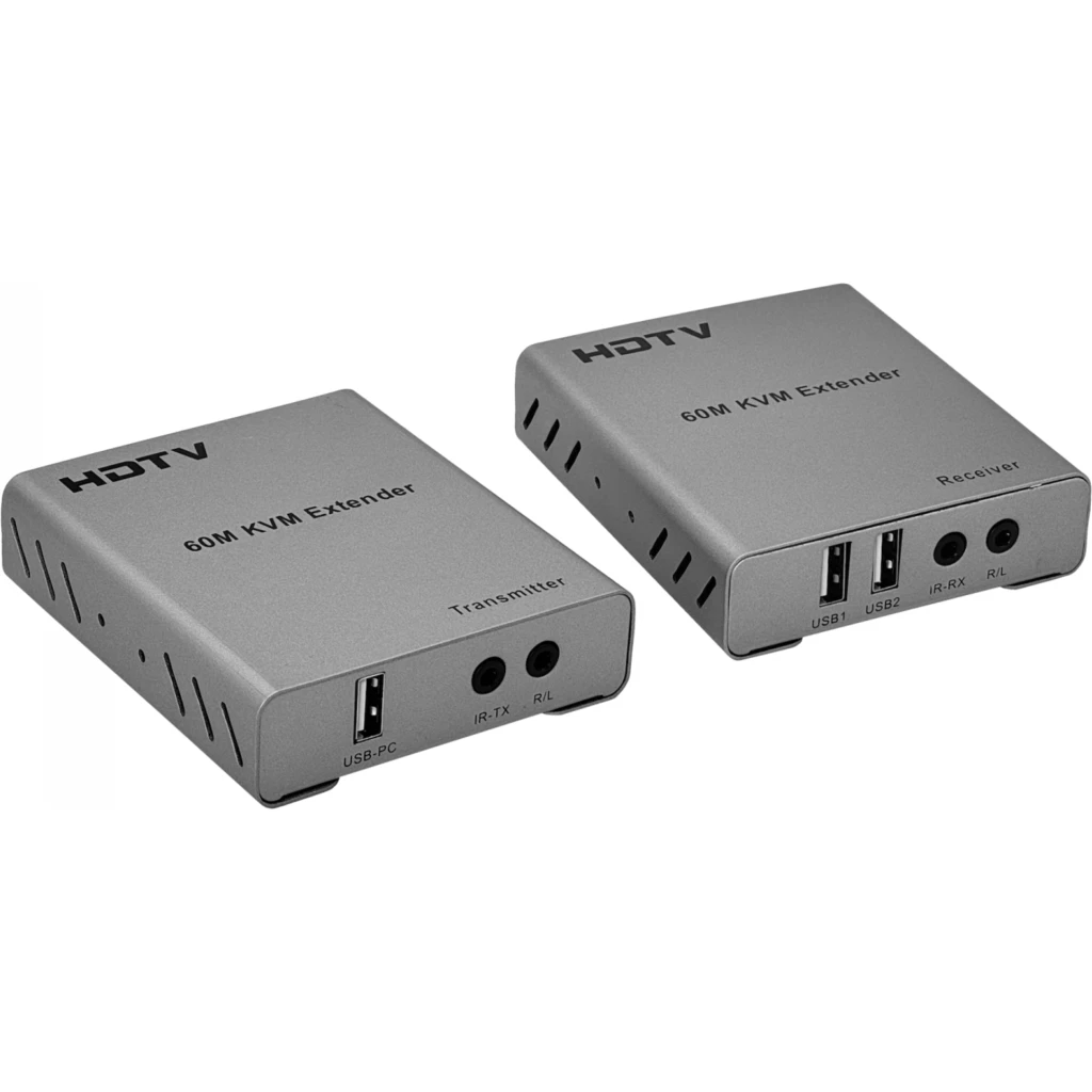 HDMI + 2xUSB 1080p Extension-UTP CAT5E/CAT6 60mts 1-Cable-RJ45 p/KVM