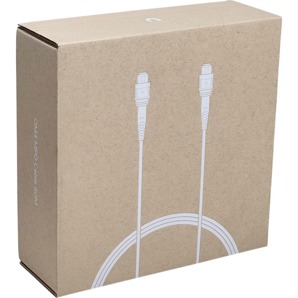 Imagen 1 de UI 60mt MPO-MPO 12-Fibras Type-B OM4 Multimodo MM Jumper Fibra LSZH