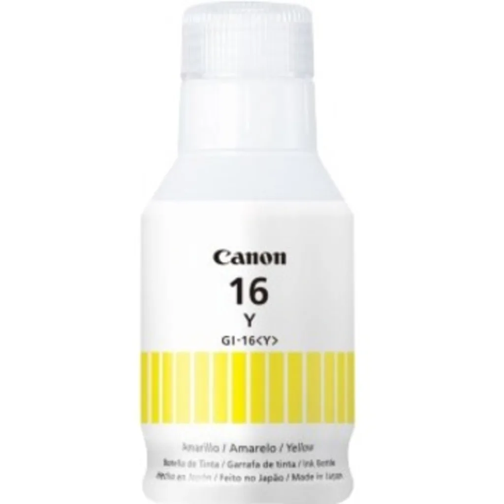Botella de Tinta Canon GI-16 Amarillo compatible PIXMA GX6010/GX7010 132 ml