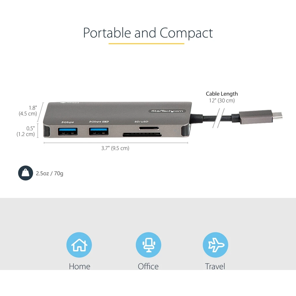 Imagen 5 de Docking Station StarTech USB-C a Prts HDMI 2*USB-A 3.1 USB-C SD/MMC mSD