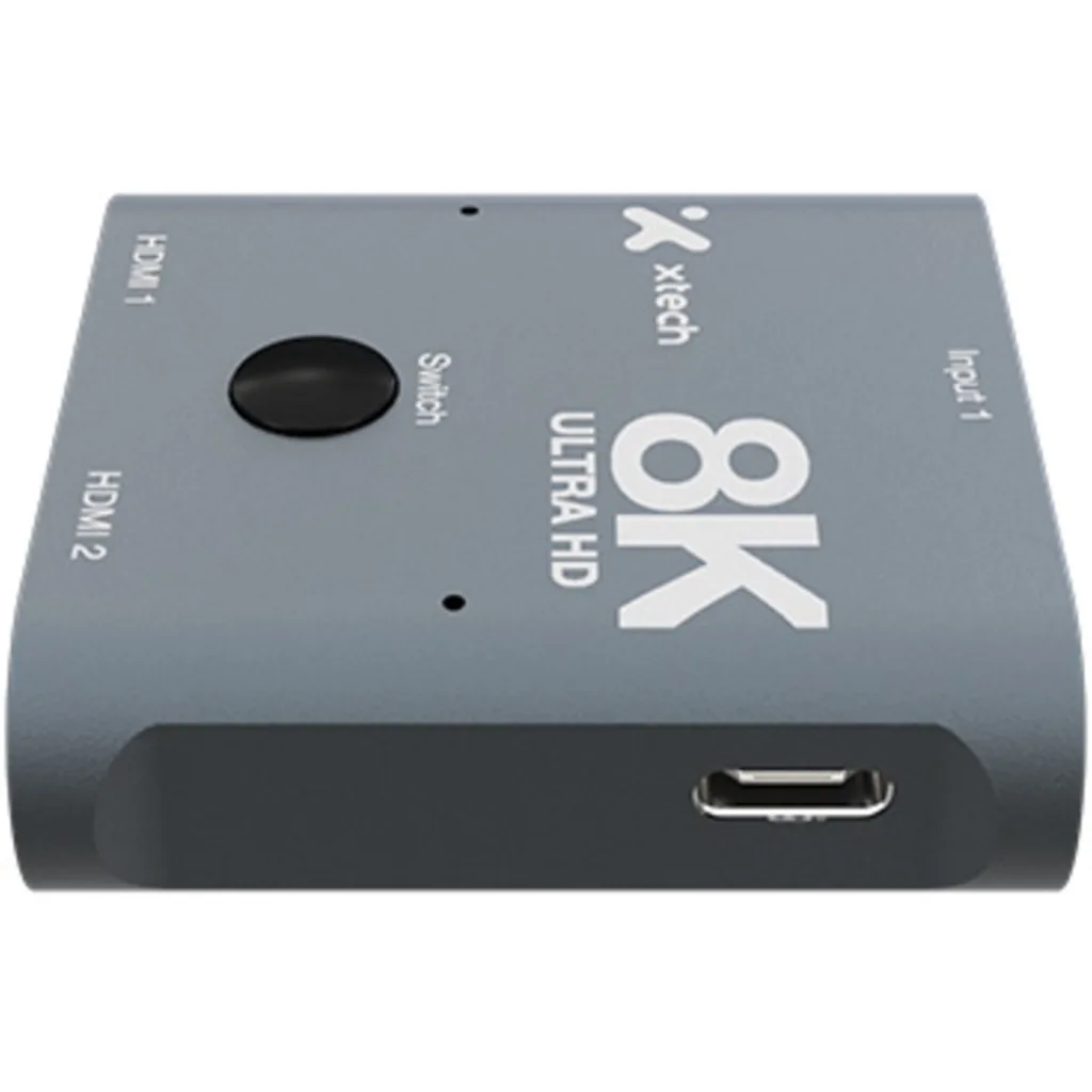 Imagen 3 de Xtech - 8K HDMI 2-Port Bidirectional Switch - Aluminum Alloy XHA-440