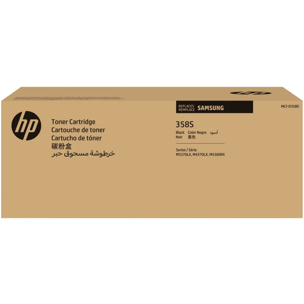 Imagen 1 de Toner HP MLT-D358S Negro, p/Samsung MultiXpress SL-M5360RX/M5370LX/NX, 30k Pág